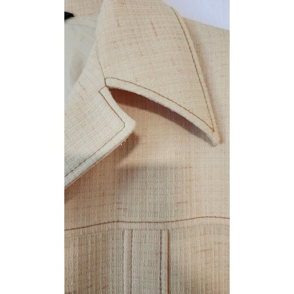 Vintage Retro Mens Lee Wald Yellow Suit Jacket Pants Disco Pimp Summer Vacation - Picture 14 of 16